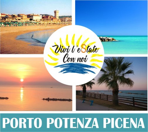 Spiaggia e mare a Porto Potenza Picena.